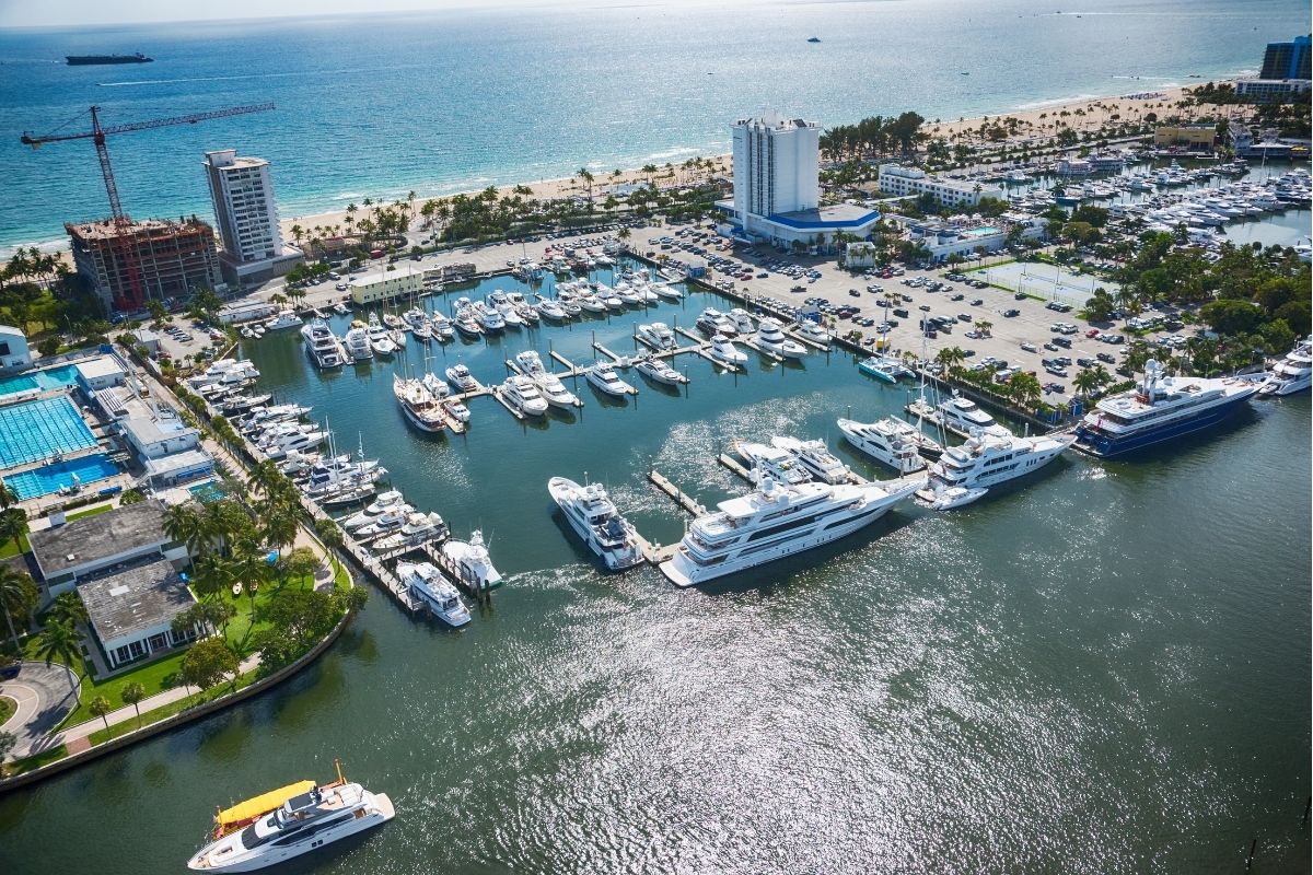 An aerial view of one of the best places to live in South Florida.